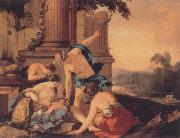 Laurent de la Hyre Mercury Takes Bacchus to be Brought Up by Nymphs USA oil painting artist